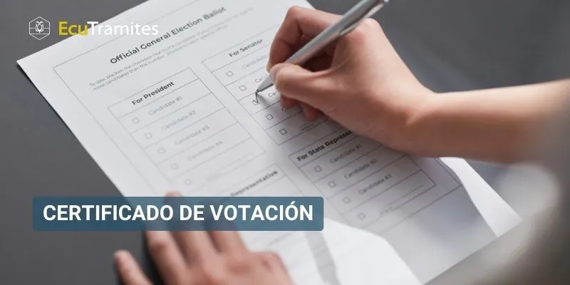 Certificado de votación